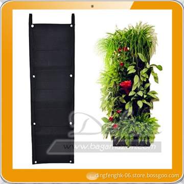 7 Pockets Vertical Living Wall Garden Planter Organizer Felt Growing Bag